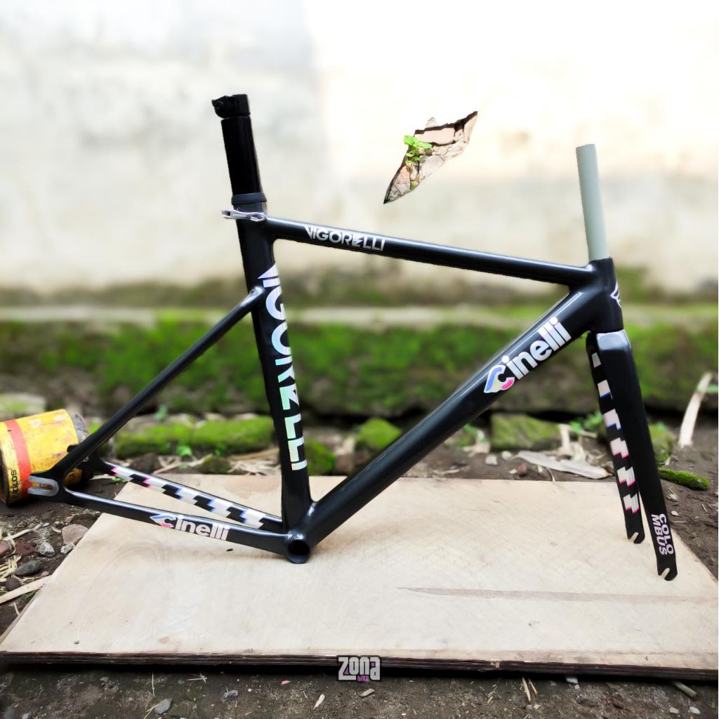 frame Fixie Murah Refrensi CINELLI VIGORELLI 2022 - Bahan Hi-Ten Steel