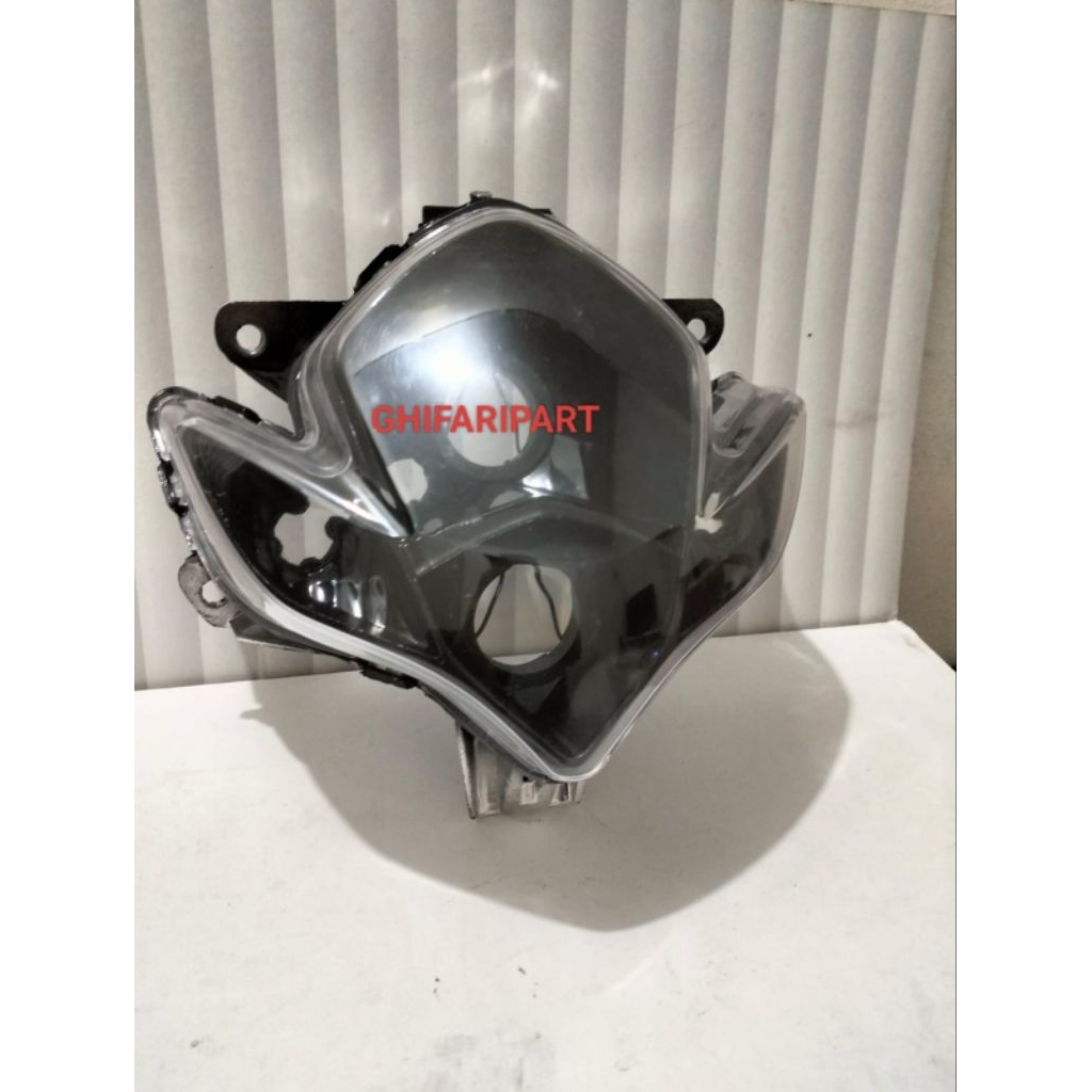 Kedok Reflektor Lampu Depan Satria Fu Barong Old Custom Dudukan H4 Siap Pasang
