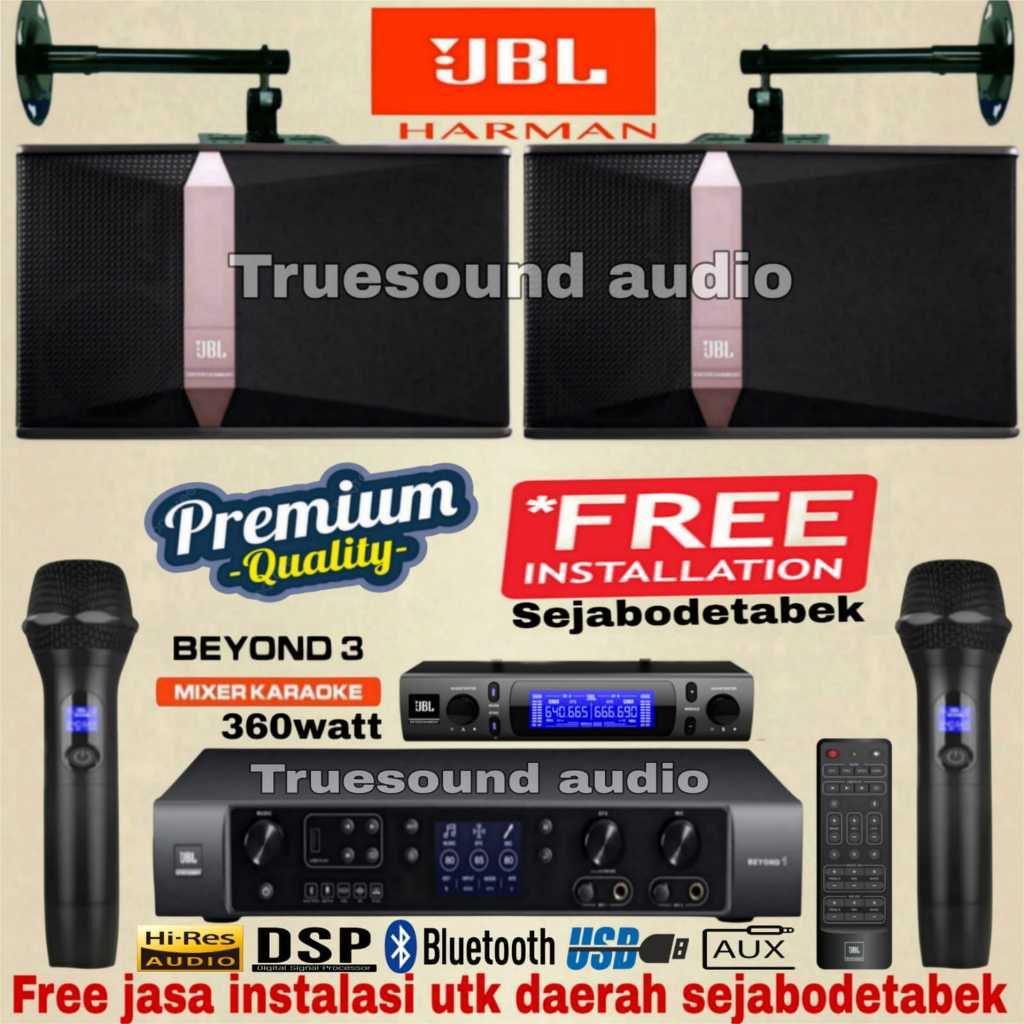 Paket Speaker Karaoke Full Set JBL Ki510 10inch Original 100% ( Luxury III )