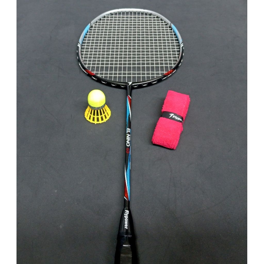 Raket badminton bulutangkis bekas second original flypower elnino 10