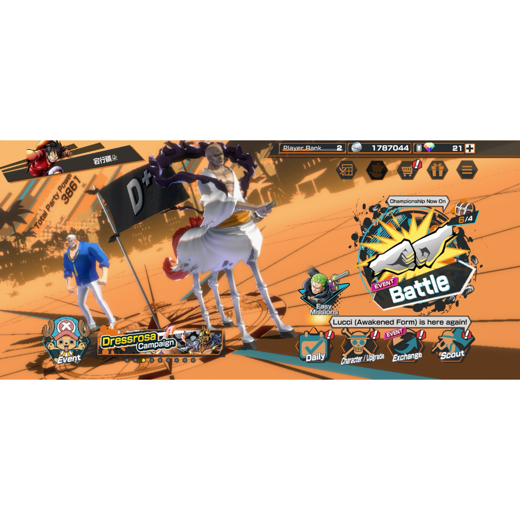 Akun one piece bounty rush 4 EX fresh