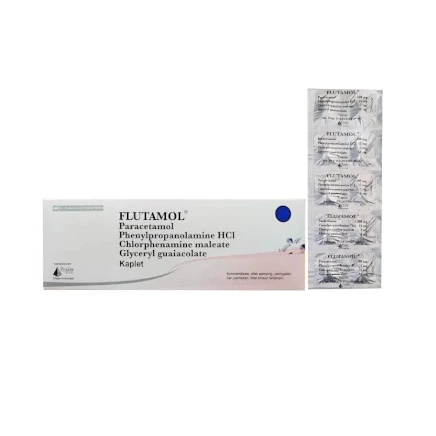 FLUTAMOL 3 strip 30 Tablet obat flu