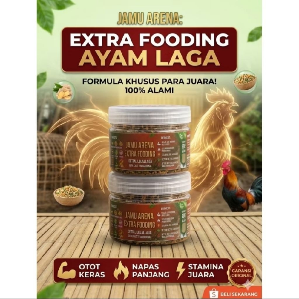 Jamu Ayam Arena Extra Fooding Suplemen Ayam Aduan Berkualitas Tradisional