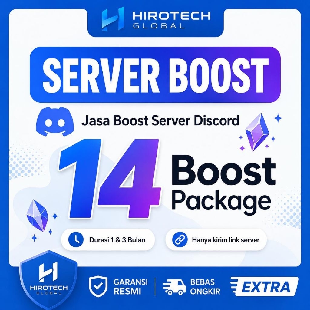 Jasa Boost Server Discord sampai Level 3 14x Boost Full Garansi