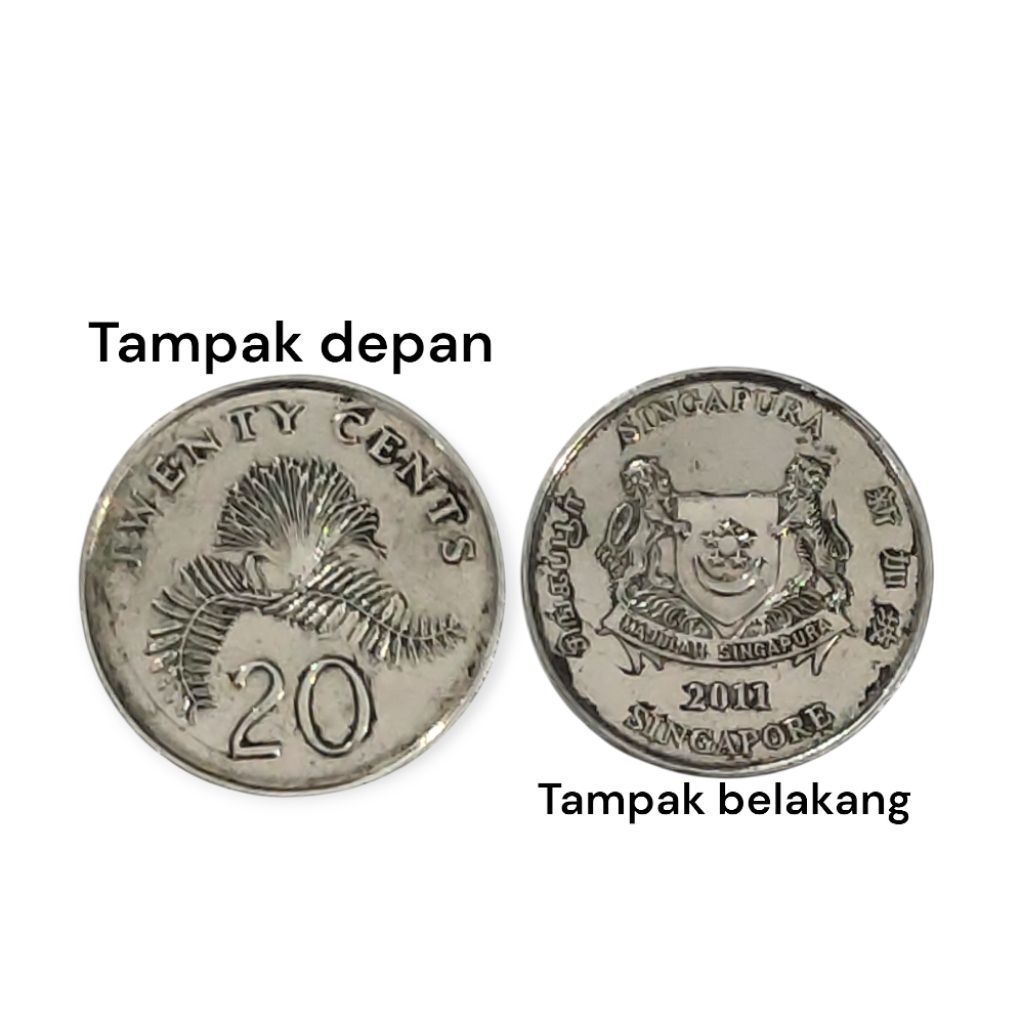 Koin 20 Sen Singapura Tahun 2011