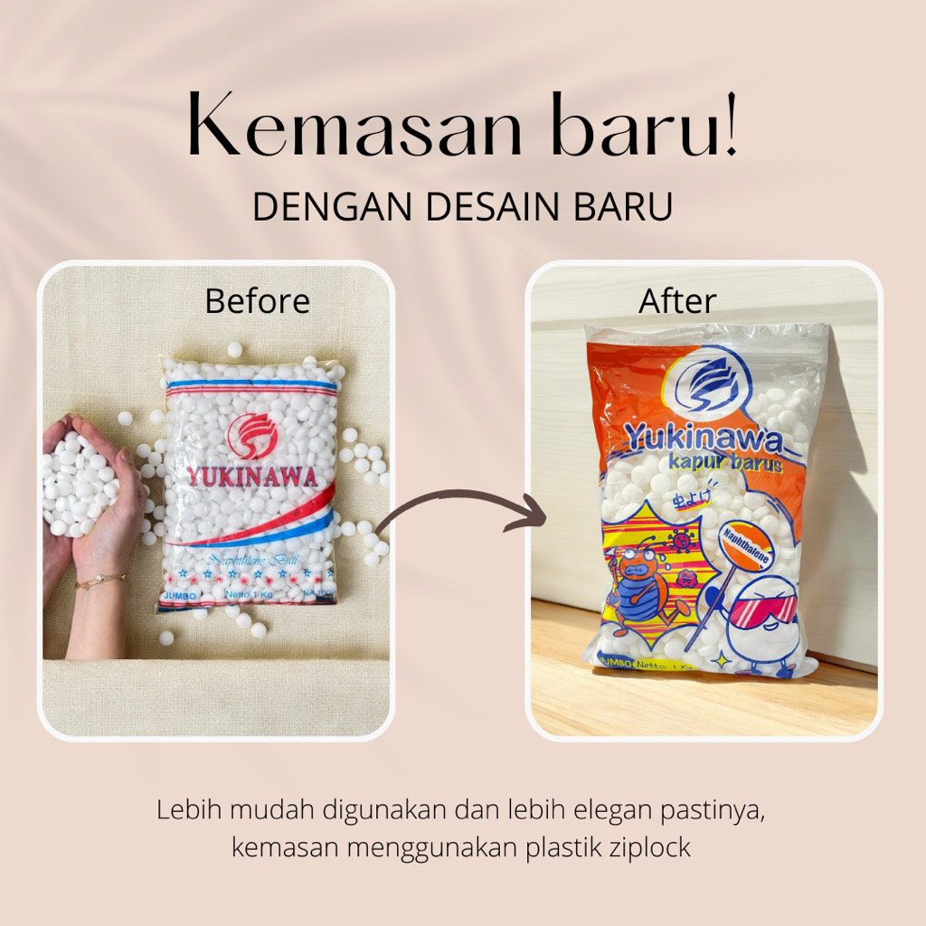 Kapur barus Yukinawa 1 kg Putih Warna/Kapur barus kiloan/kapur barus