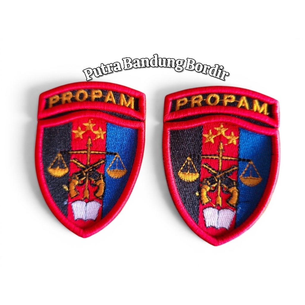 Logo Propam Polri - Bordir timbul