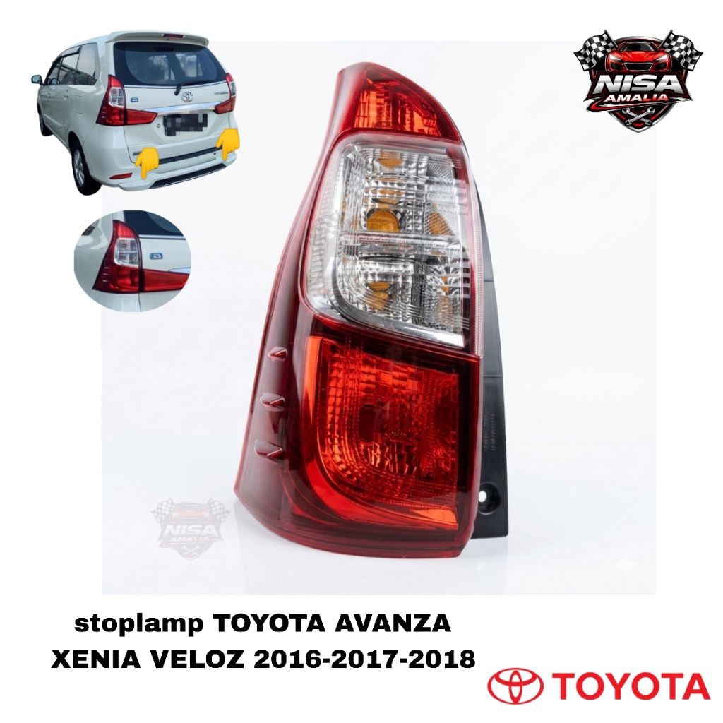 Stoplamp avanza stoplamp xenia stoplamp veloz 2016 2017 2018 original second stop lamp lampu belakan