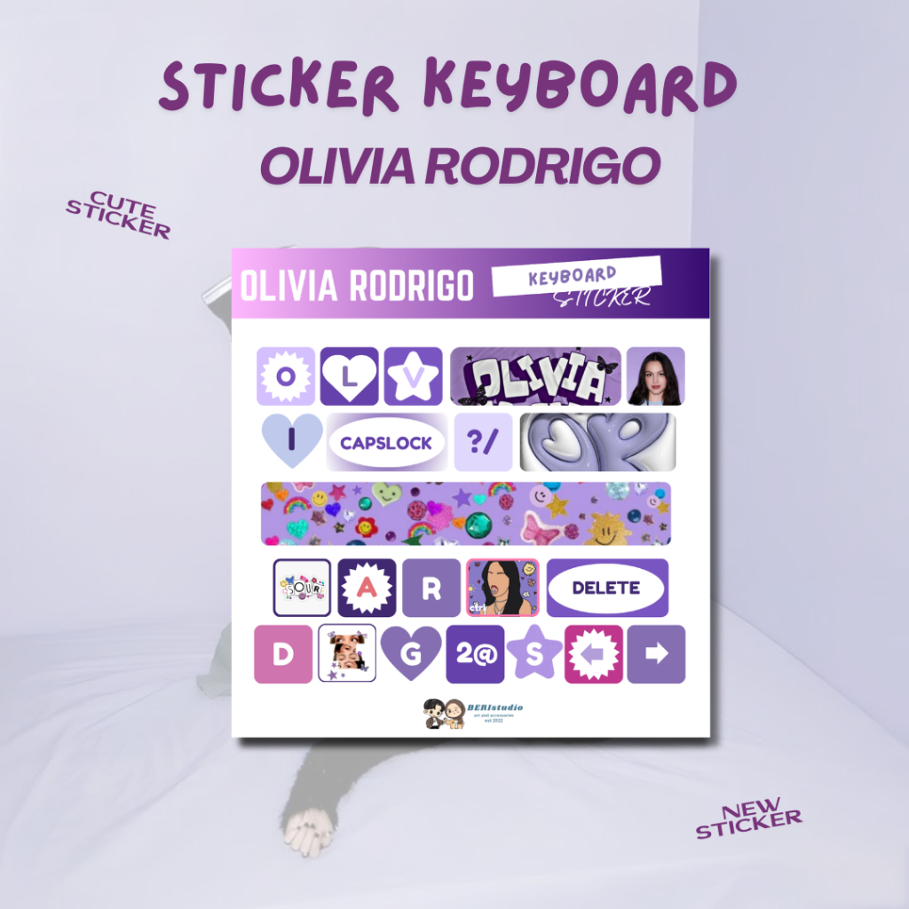 STICKER KEYBOARD OLIVIA RODRIGO by BERIstudio