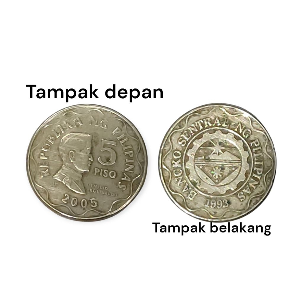 Koin 5 Peso Filipina Tahun 2005