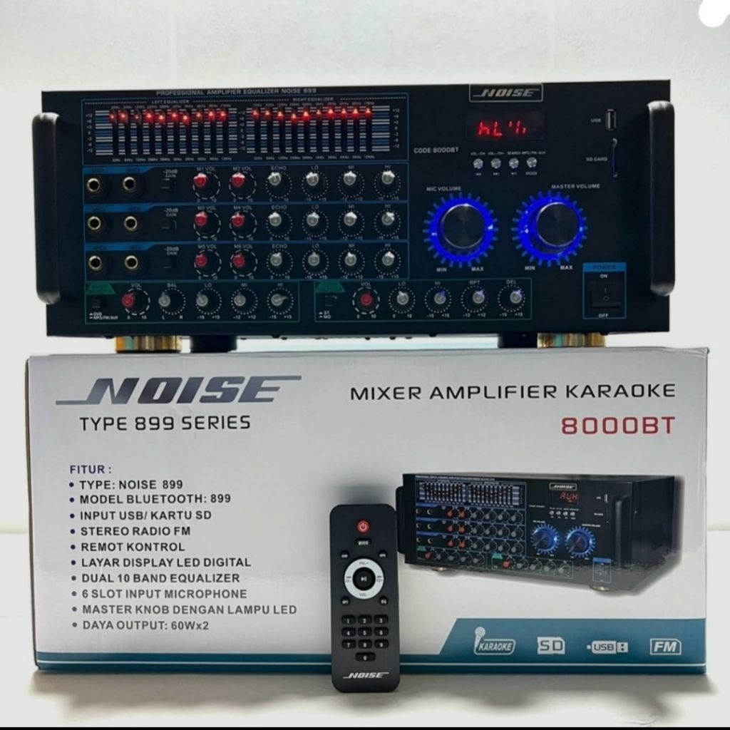 NOISE Power Amplifier 8000 BT Digital USB Bluetooth