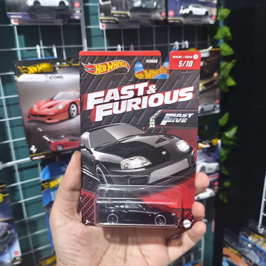 Hot Wheels HotWheels Silver Series Fast Five Toyota Supra Hitam Black