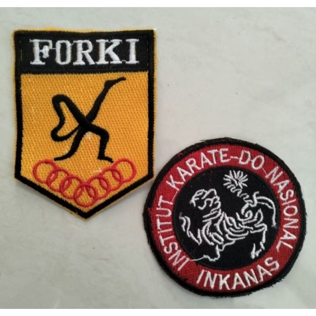 logo inkanas bordir inkanas karate logo forki
