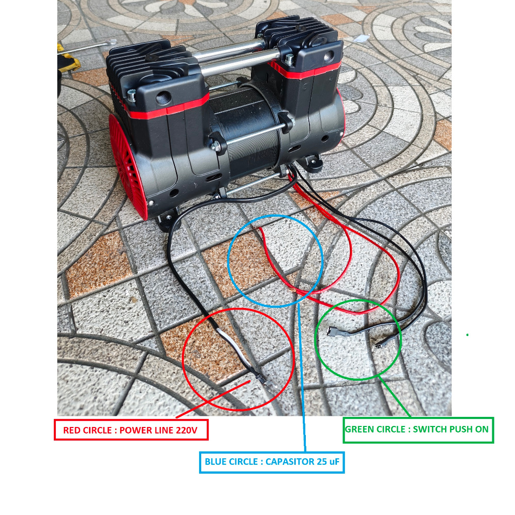 MOLLAR MOTOR 1HP UNTUK KOMPRESOR OILLESS (MOTOR ONLY)