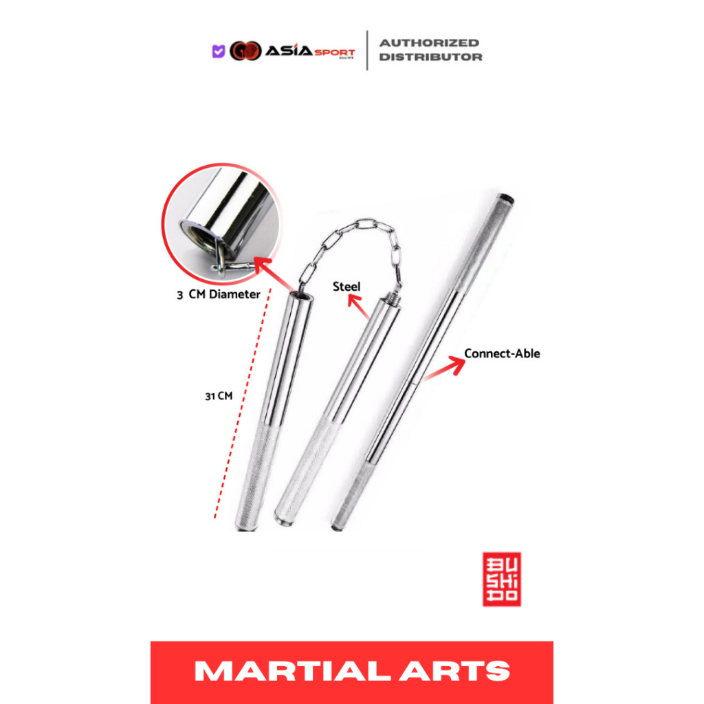 Double Stick Steel  Bushido  | Nunchaku | Double Stick Bushido Steel  XL