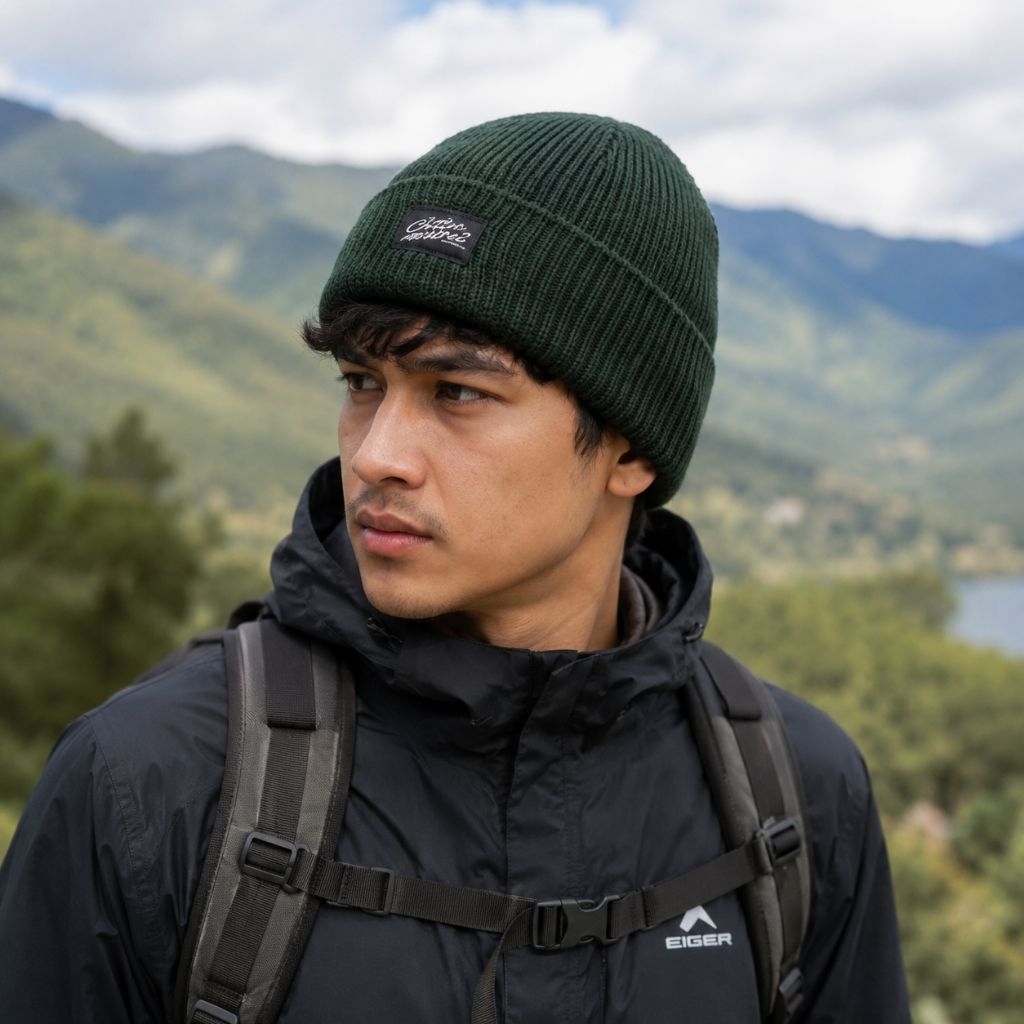 Topi Gunung Rajut Beanie Outdoor