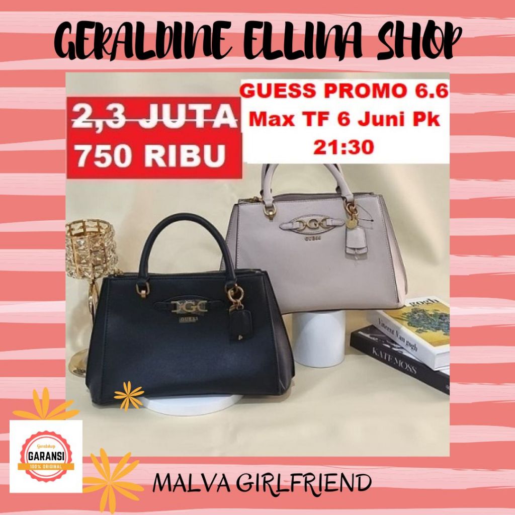 Tas Guess wanita satchel bag ORIGINAL 100% sale MALVA GIRLFRIEND