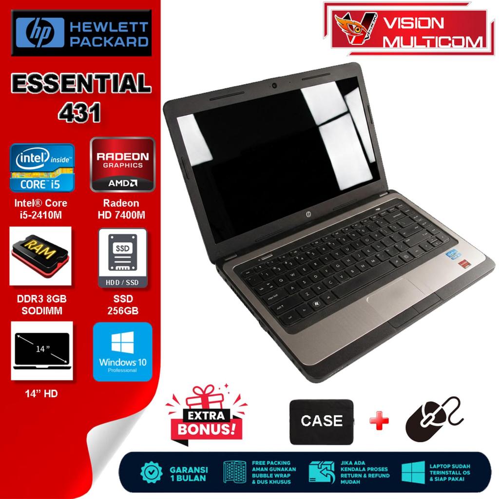 Laptop HP 431 Core i5-2410M Radeon | 8GB / SSD 256GB | 14" HD
