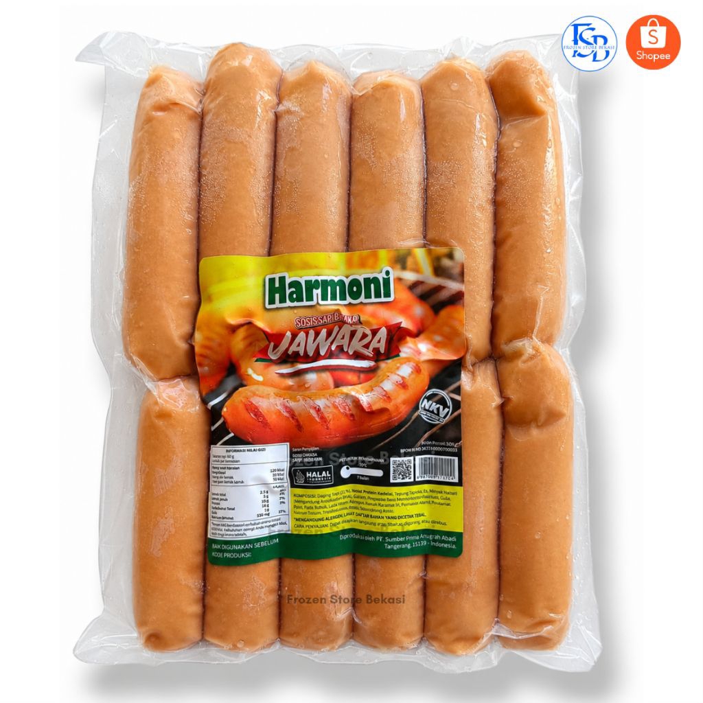 SOSIS SAPI BAKAR HARMONI JAWARA ( 500GR ISI 12 )