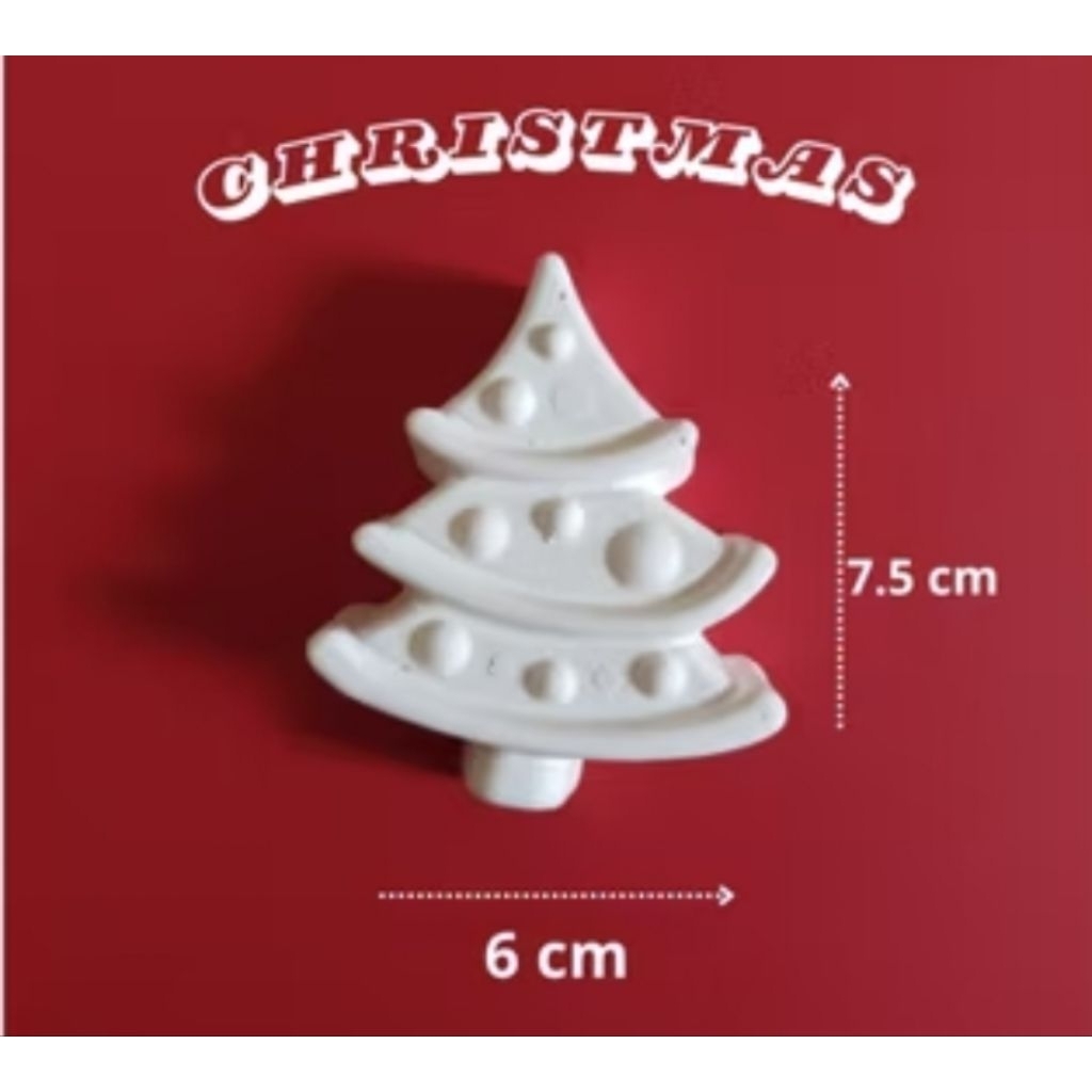 (1 PCS) Gypsum Painting tema Christmas Natal / Mainan Anak Edukatif / Gypsum Mewarnai / Mainan Meluk