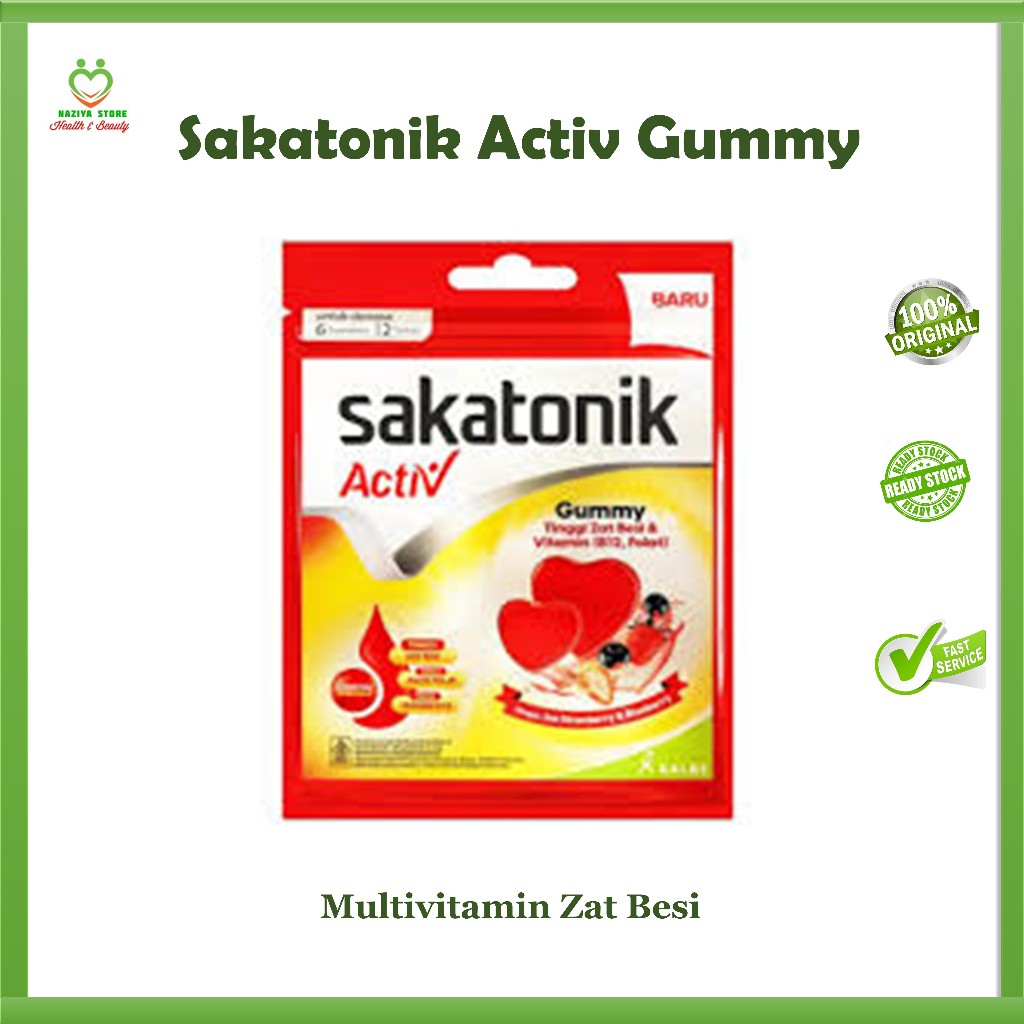 Sakatonik Activ Gummy - Multivitamin Zat Besi