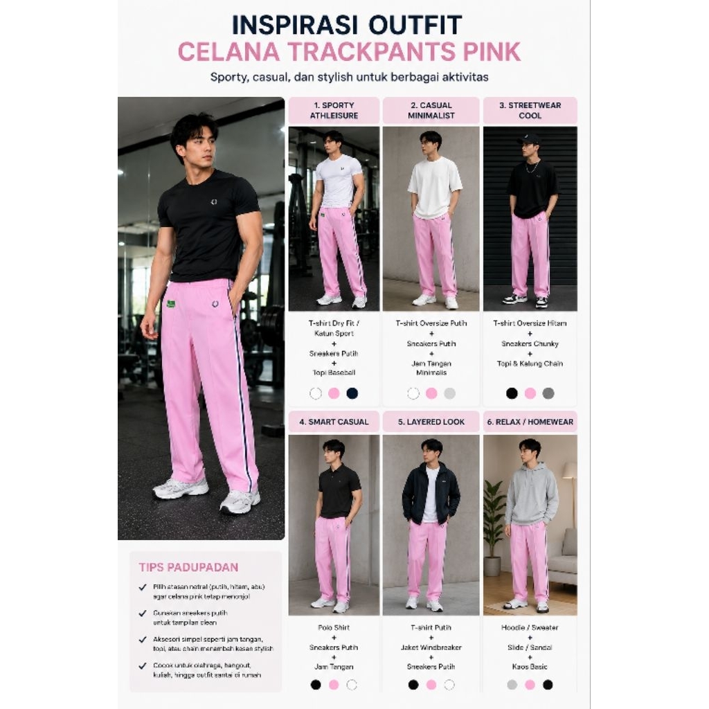Trackpants/  Celana Olga Vintage Fred Perry Ori Cwok/Cwek Sz 31