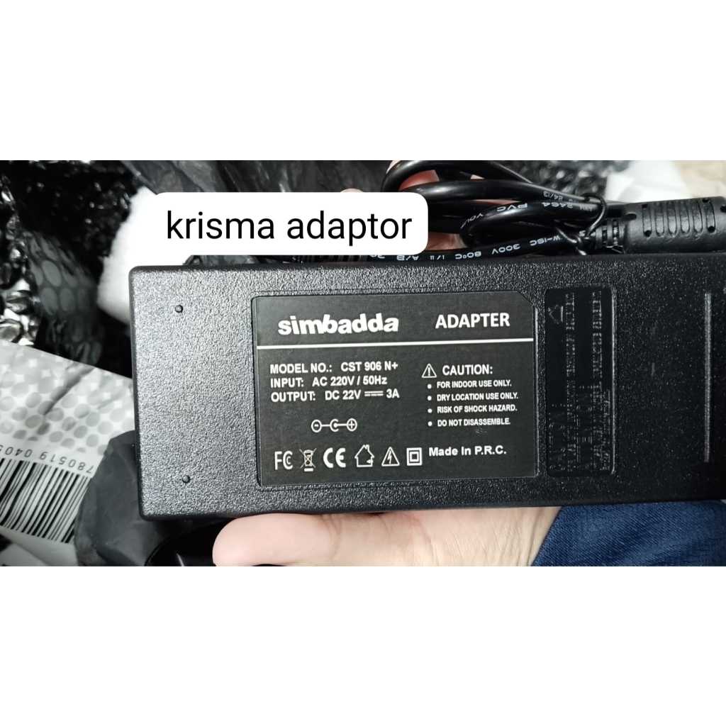 Adaptor Speaker Simbadda CST906N+ CST 906 N+ Power Supply DN-22