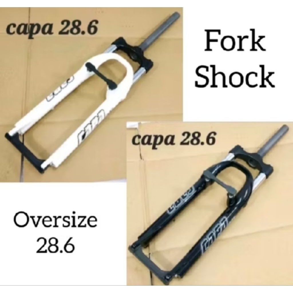 fork shock MTB 26 os 28 rst capa putih hitam