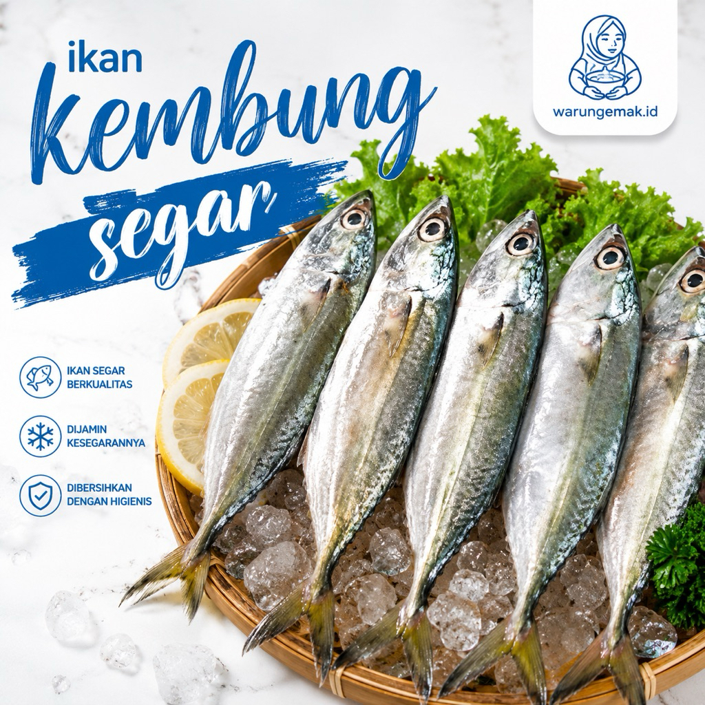 Ikan Kembung Segar Fresh Pilihan | Ikan Laut Berkualitas | Cocok Goreng, Bakar & Pepes
