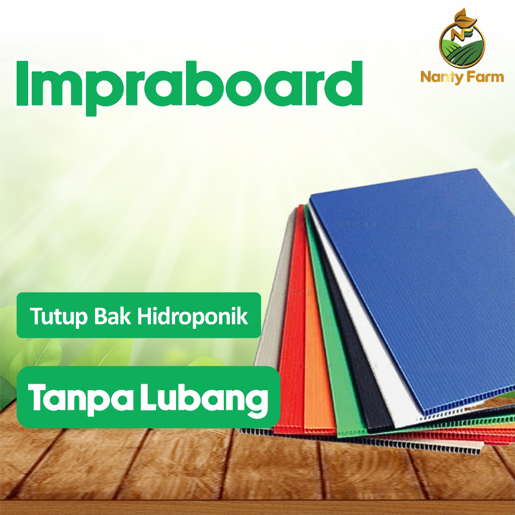 Impraboard Tanpa Lubang Tutup Impraboard Hidroponik Sistem Wick