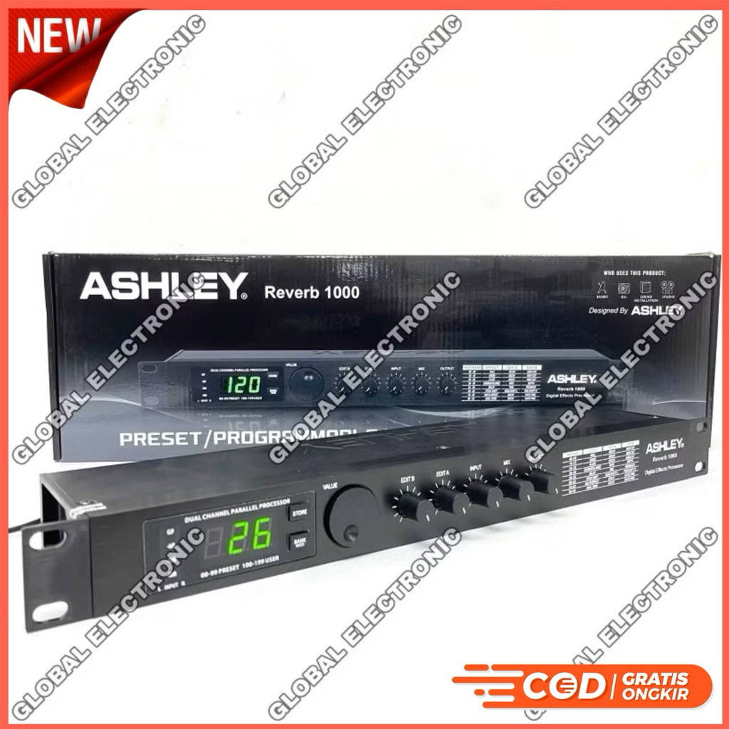efek vocal ashley reverb 1000 original efek vocal ashley reverd 1000 / reverd1000 original