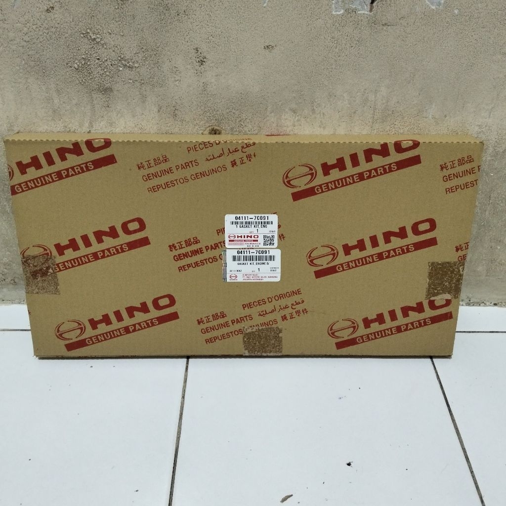 PAKING SET HINO DUTRO 130HT 04111-7C091 ASLI HOP