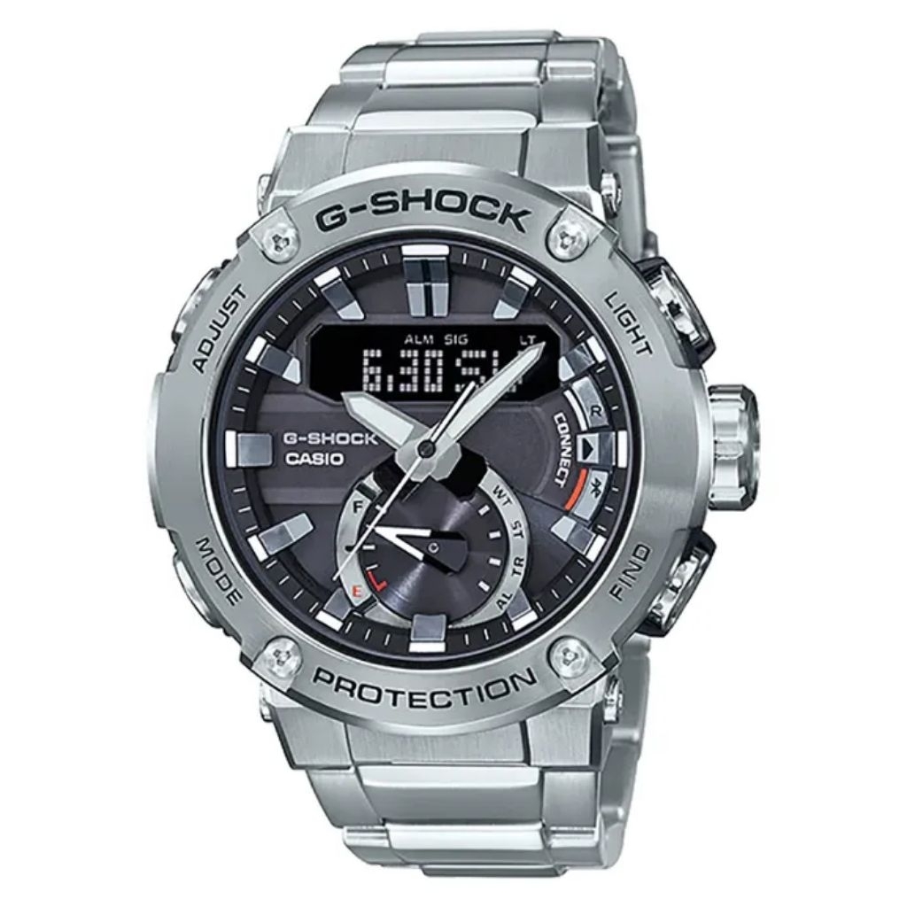 Jam Tangan G-Shock GST-B200D-1ADR Rantai Silver Original