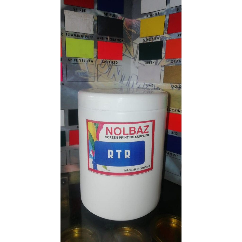 cat sablon rubber strip clear sparasi