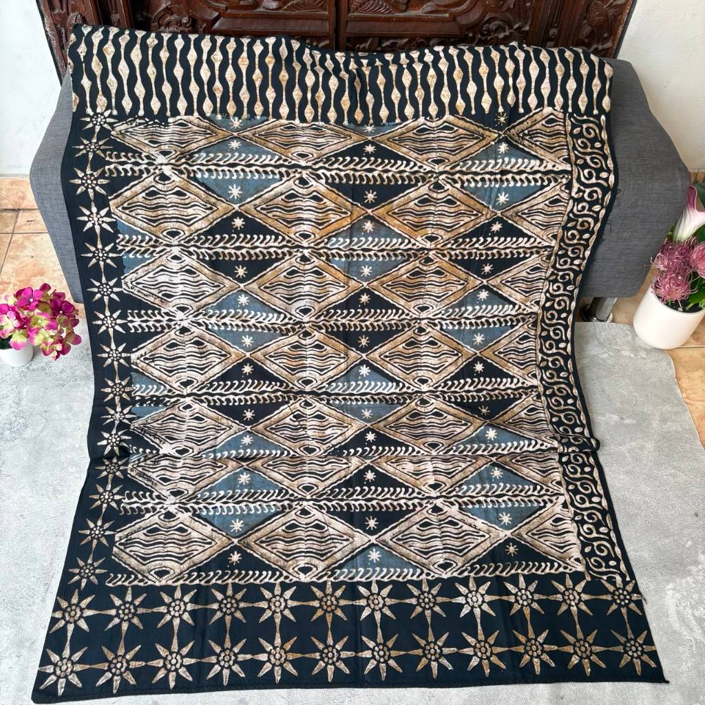 Saput Batik Semi indigo Klasik - Bali