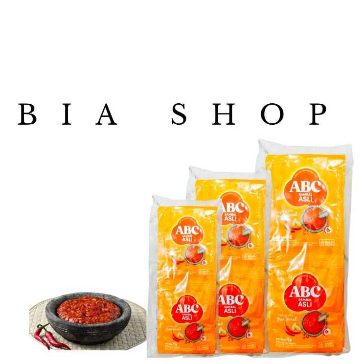 ABC Saos Sambel Asli 15gr perRenceng isi 10pcs