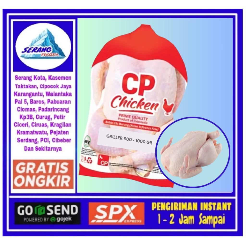 CP Ayam Utuh, Ayam Karkas Higienis, Serang Frozen