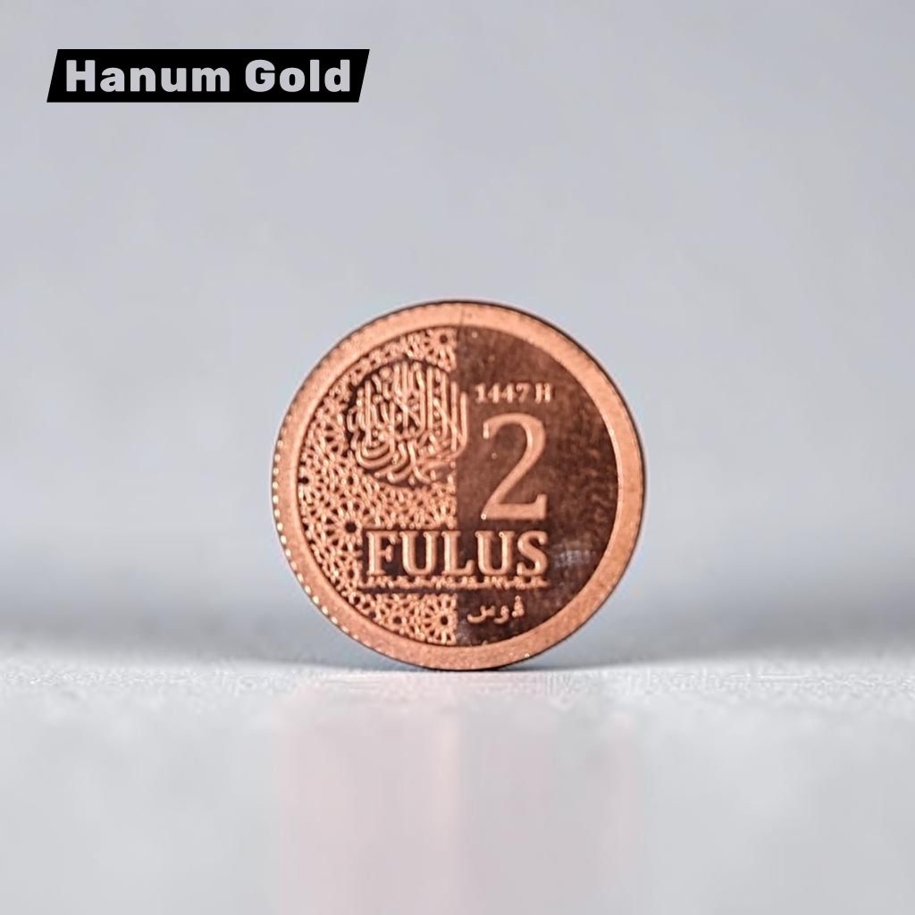 Koin Copper Koin kecil Tembaga 2 Fulus berat 2.3gr
