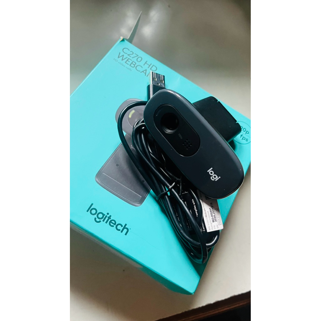 Logitech C270 Webcam HD 720p untuk Windows, Mac OS & Chrome OS | second pemakaian pribadi