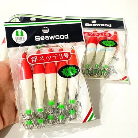 Umpan Pancing Cumi Apollo Seawood Umpan Cumi Apollo Squid Jig Seawood Glow in the dark