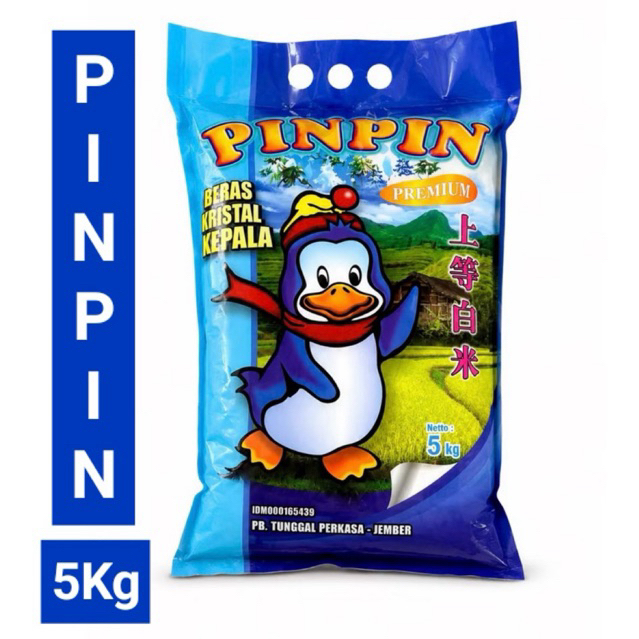 Beras PinPin 5Kg - Berkualitas Tinggi, Pilihan Beras Segar, Beras Premium