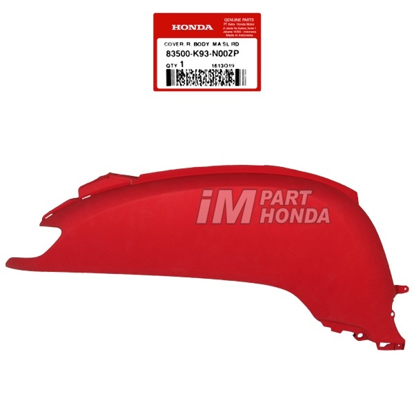 [INSTANT SAMEDAY] 83500-K93-N00ZP Cover Body Kanan Scoopy eSP K93 2017 - 2019 Merah Dof