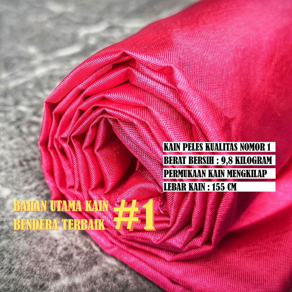 Grosir Kain Peles PIRAMIDA(Pink Fanta)1 Rol 50 100 Yard Setara Peles Kahatex Furing Fashion Serbagun