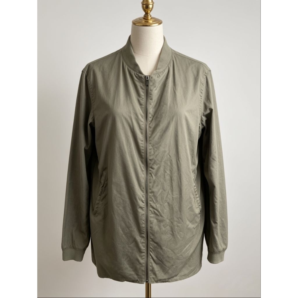 JAKET OUTER PRIA WARNA HIJAU SAGE SZ XL BRAND ZARA MAN // WAJIB BACA DESKRIPSI