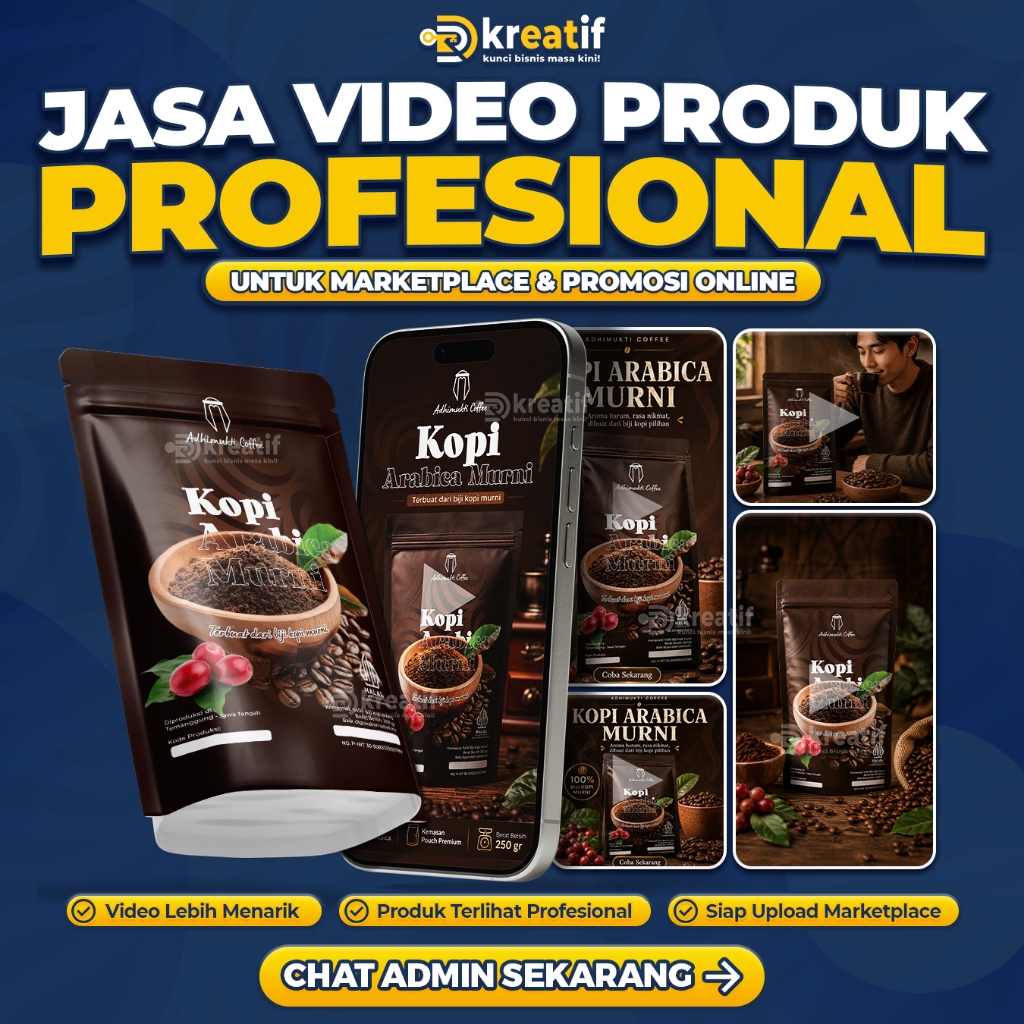 Jasa Video Produk Profesional Shopee Video Marketplace Editing Clean Siap Upload Revisi Cepat