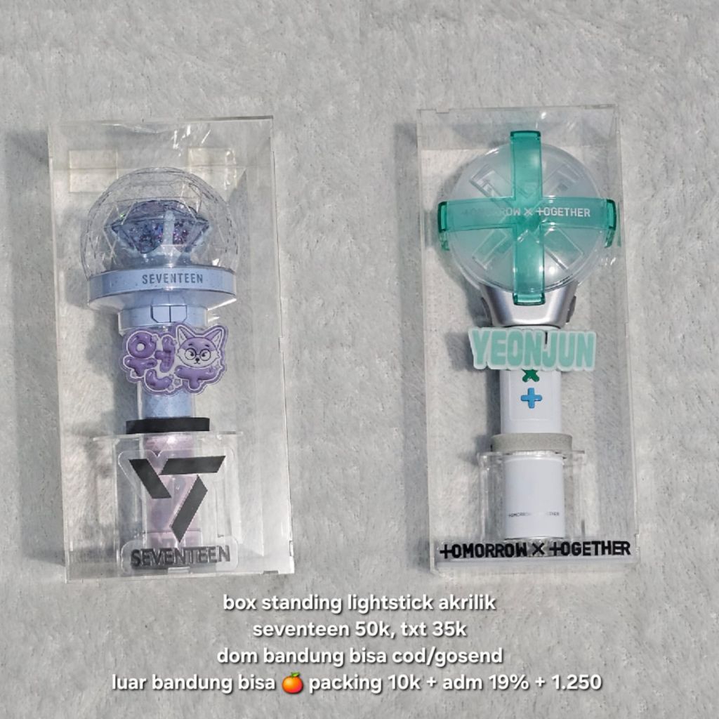 box akrilik lightstick svt txt bts skz