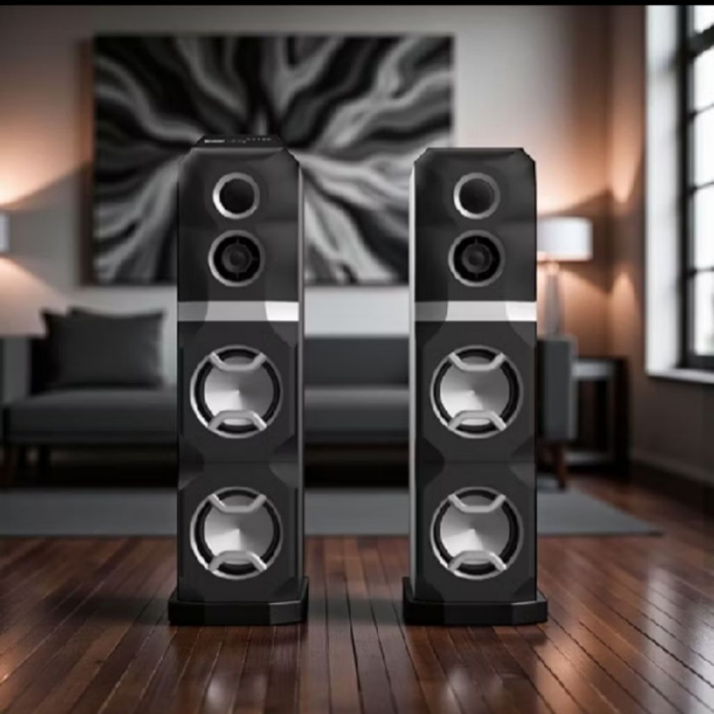 Speaker Aktif Sharp CBOX SAS28SR Double Woofer TWS X-Bass 8 Inch