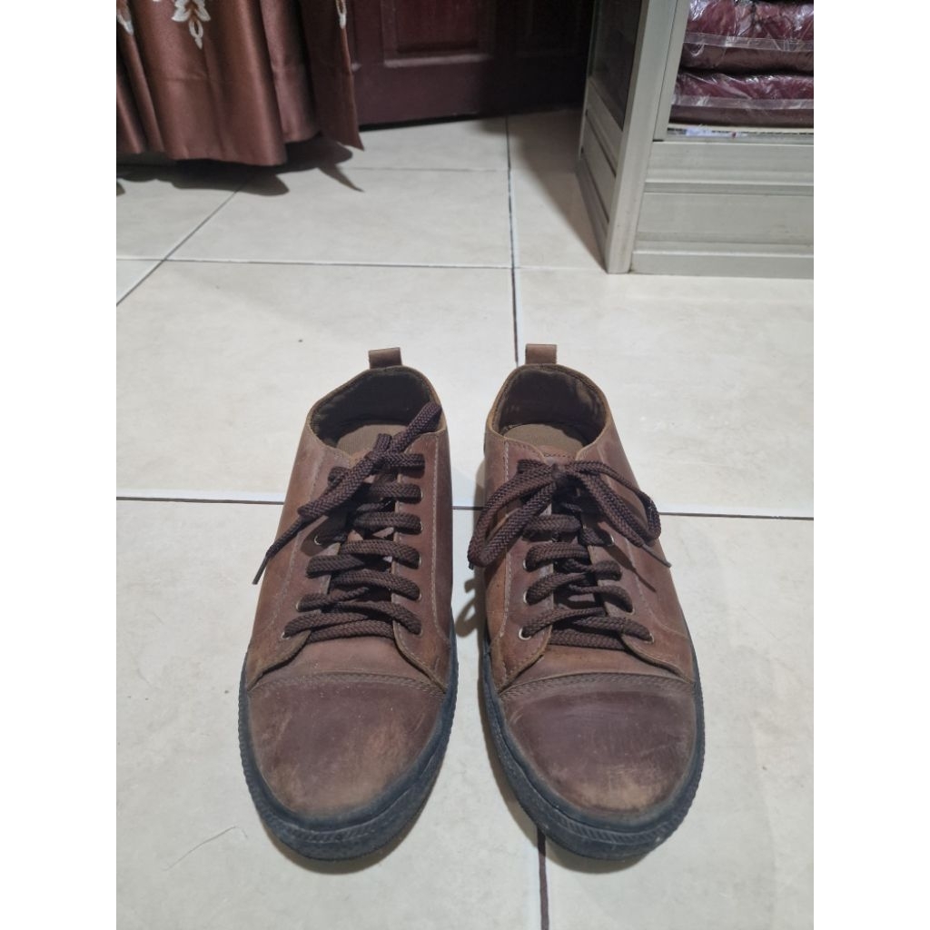 Sepatu Otiv Kulit Asli Coklat size 39