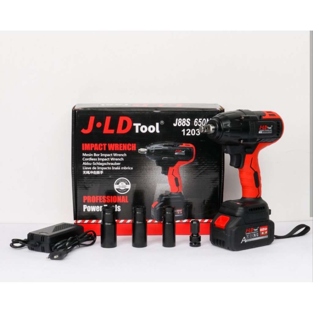 JLD Impact Wrench Brushless Cordless 650NM Bor Impact.