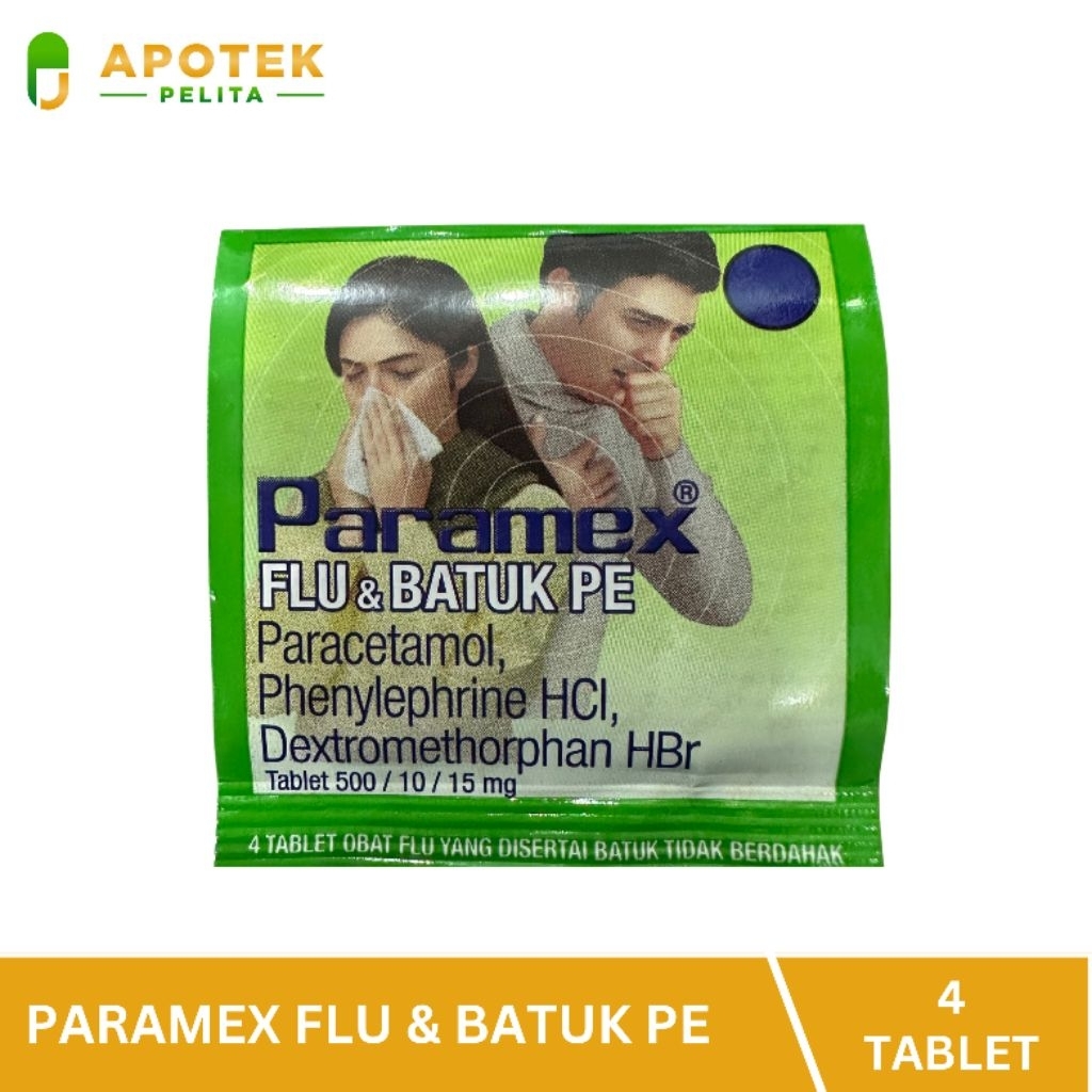 Paramex Flu & Batuk PE Mengatasi Flu dan Batuk (4 Tablet)
